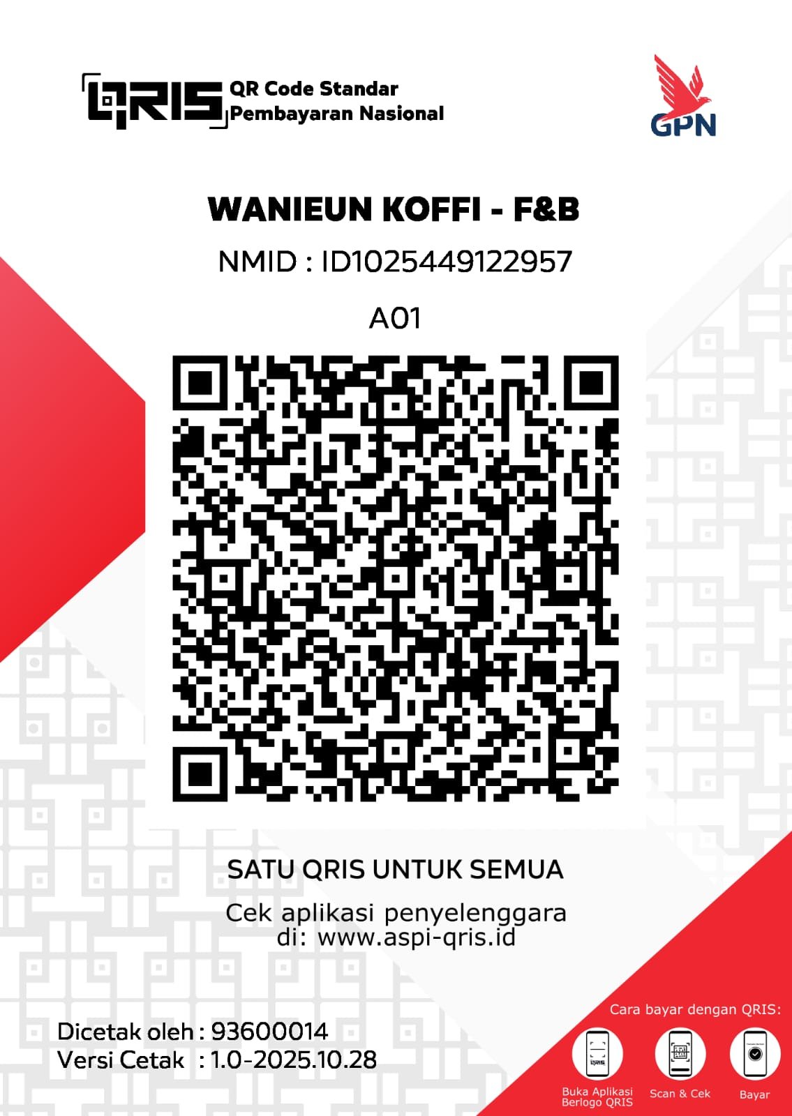 QRIS asli Wanieun Kopi